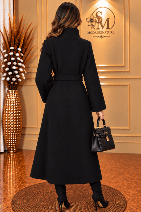 Manteau Femme Élégant Ceinturé
