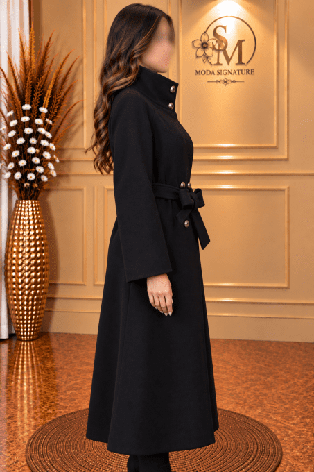 Manteau Femme Élégant Ceinturé
