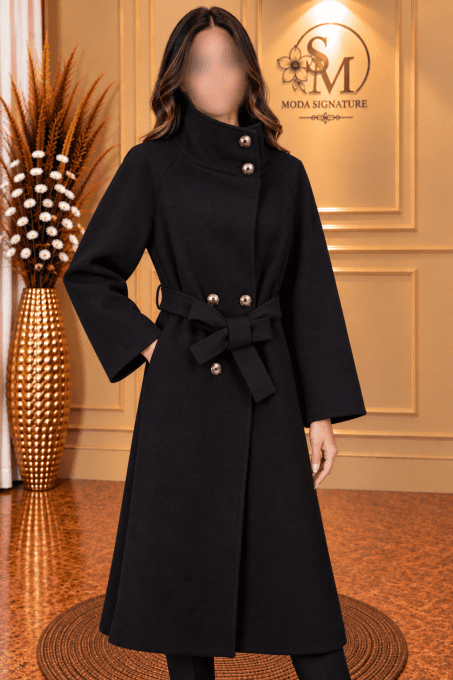 Manteau Femme Élégant Ceinturé