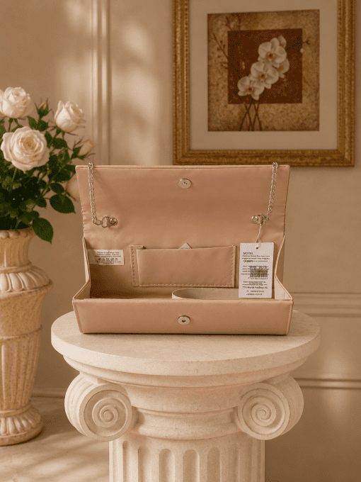 Sac pochette matelassé à chaîne