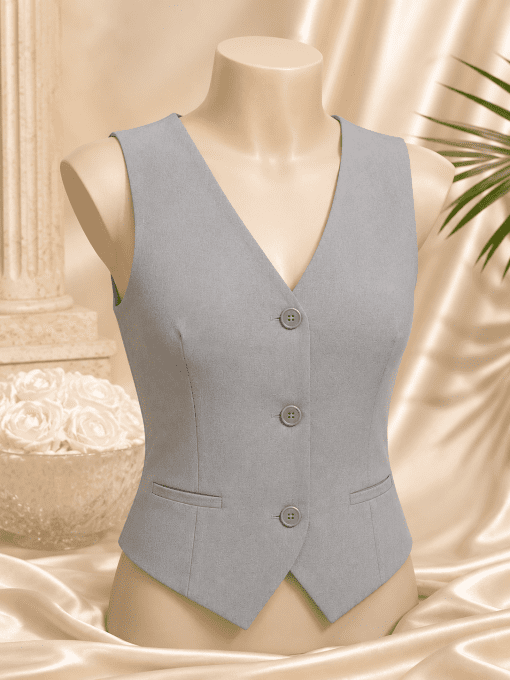 Gilet Tailleur Sans Manches Élégance