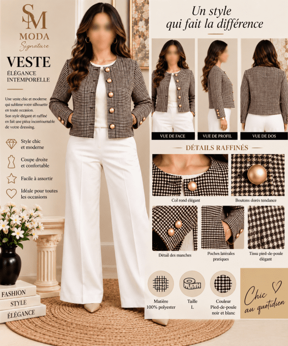 Veste courte esprit Chanel