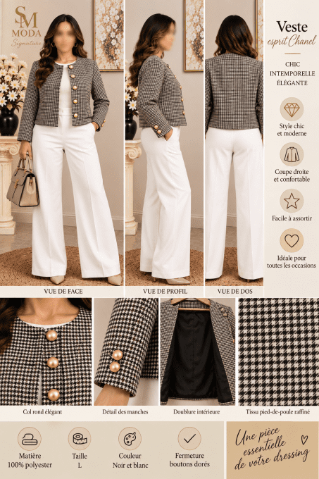 Veste courte esprit Chanel