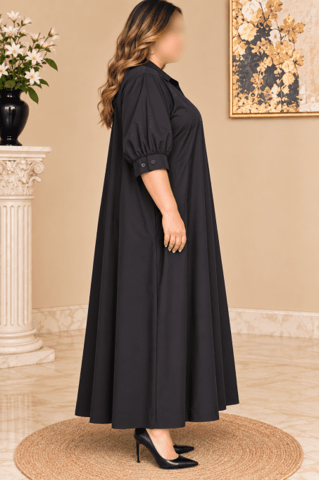 Robe longue chemise oversize chic