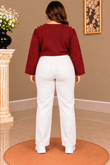 Jean coupe droite grande taille