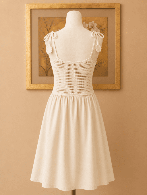 Robe crochet fleurie