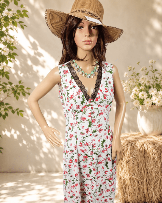 Robe longue sans manche de Marque