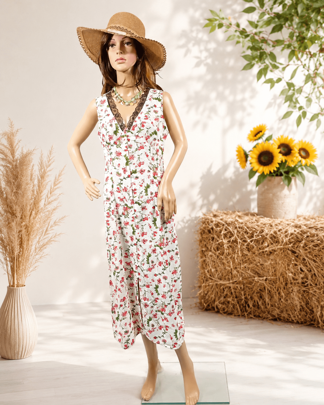 Robe longue sans manche de Marque