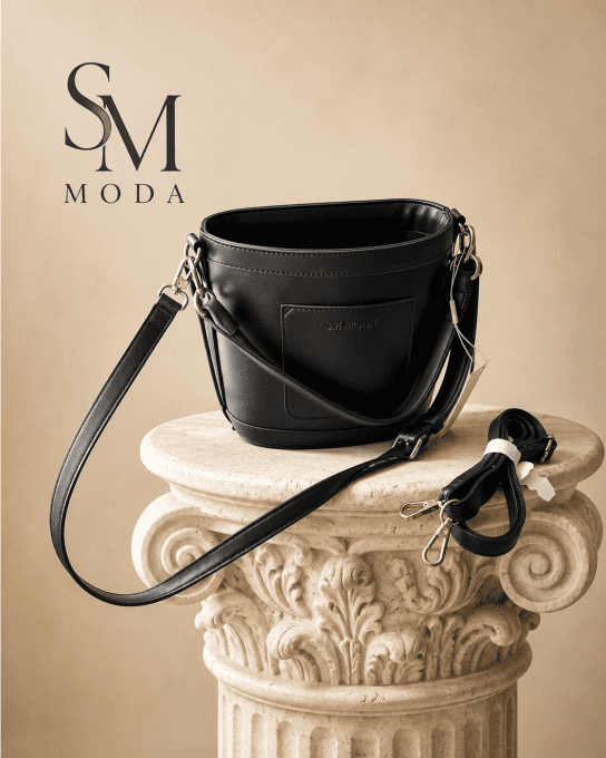 Sac Seau Tressé Noir Femme