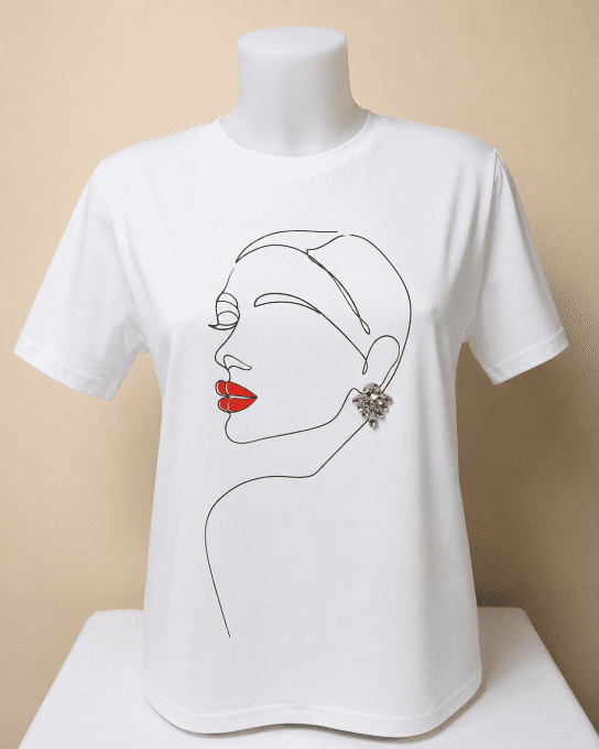 Tee-shirt motif bijoux