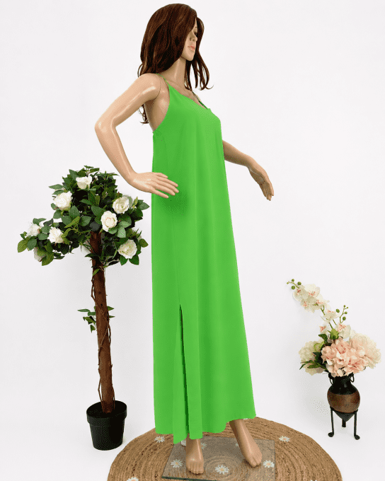 Robes longues à bretelles croisées au dos