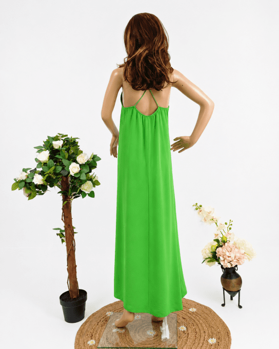 Robes longues à bretelles croisées au dos