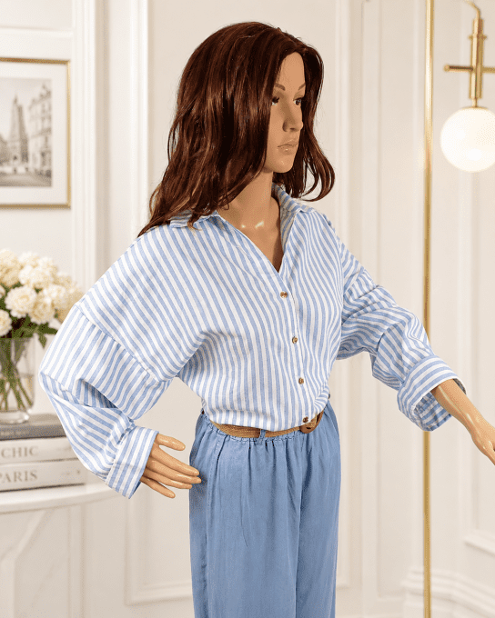 Chemise longue manche 3/4