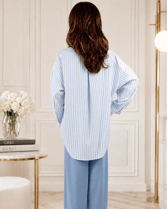 Chemise longue manche 3/4