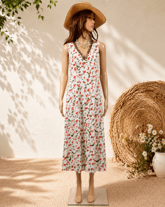 Robe longue sans manche de Marque