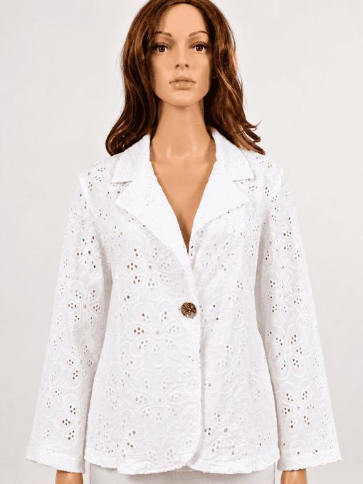 Blazer broderie anglaise