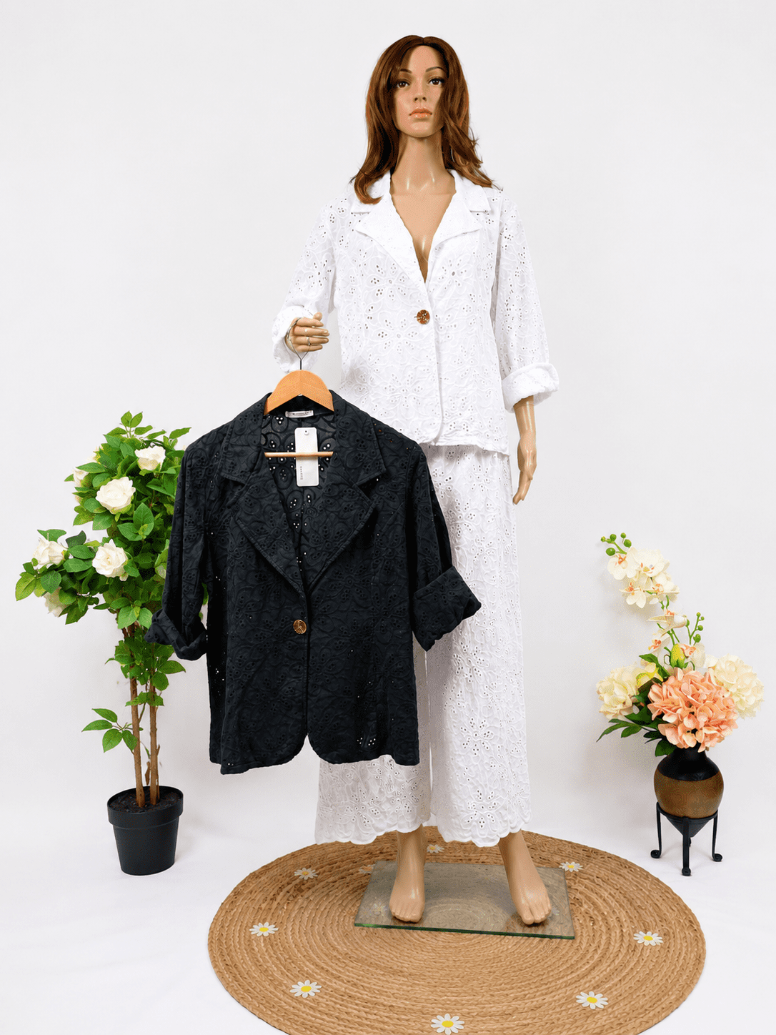 Blazer broderie anglaise