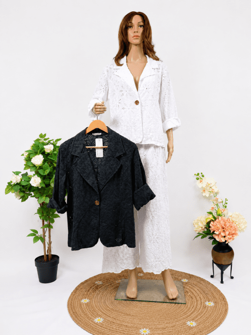 Blazer broderie anglaise