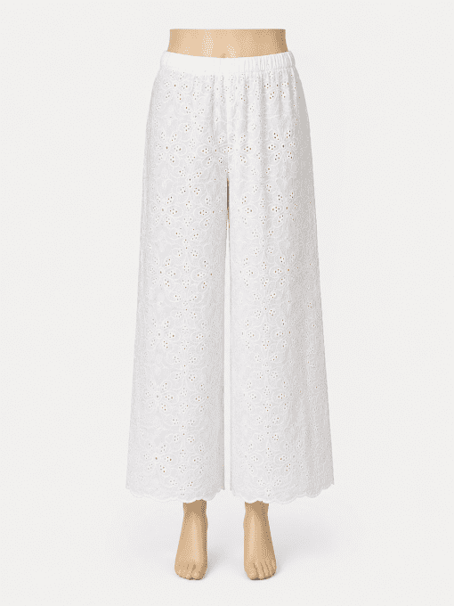 Pantalon broderie anglaise