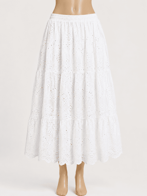 Jupe broderie anglaise