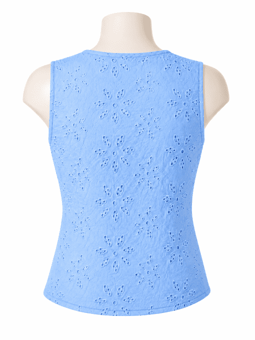 Gilet broderie anglaise