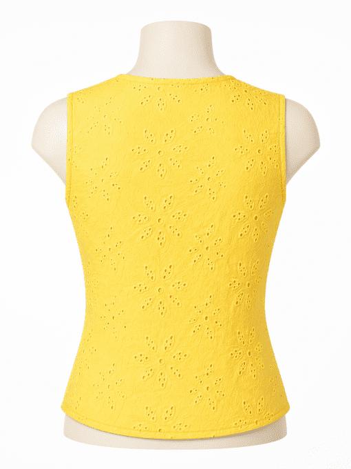 Gilet broderie anglaise