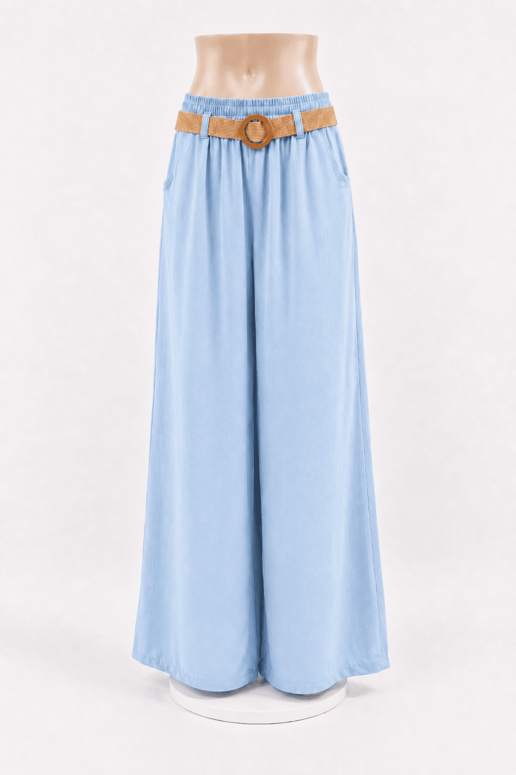 Pantalon Palazzo unie bleu