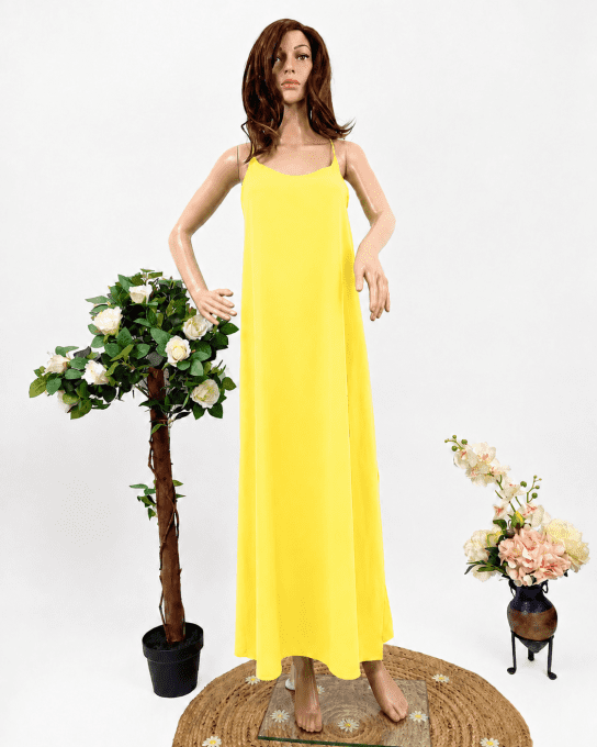 Robes longues à bretelles croisées au dos