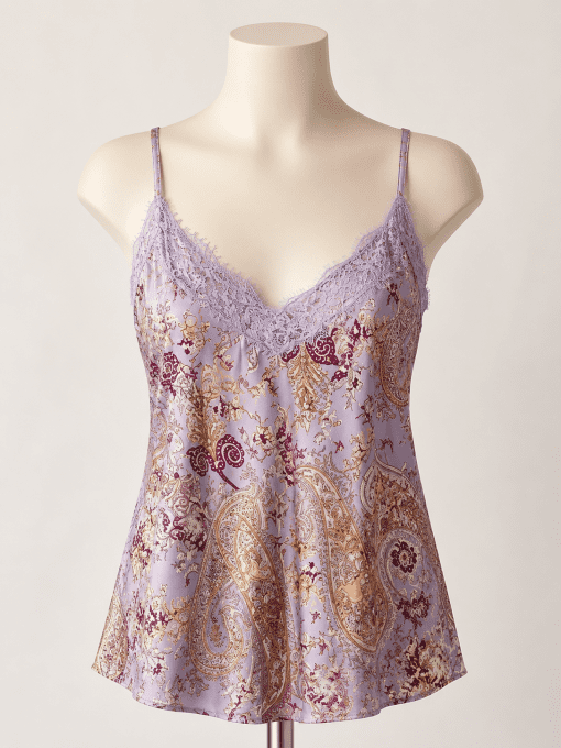 Débardeur en dentelle à motifs