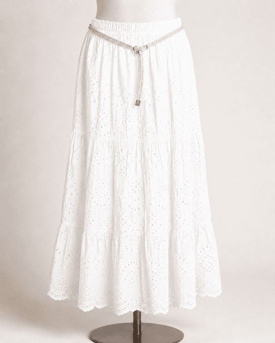 Jupe broderie anglaise