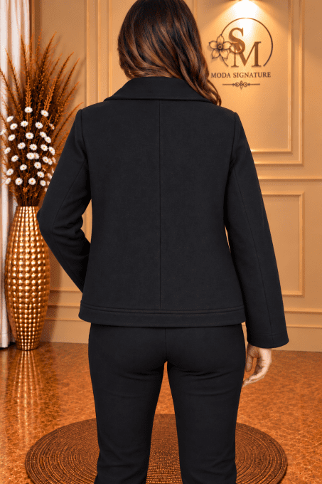 veste noir grande taille femme
